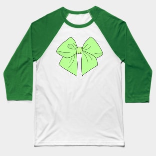 Spring Green Vector Bow Baseball T-Shirt